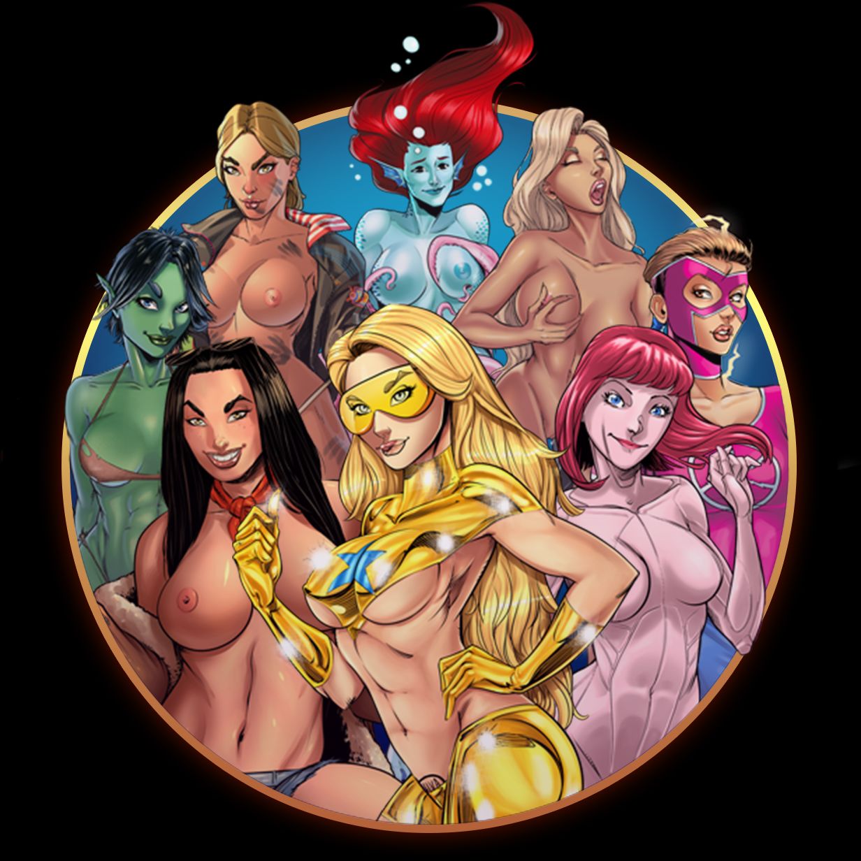 Comix Harem: Harem Girls 1 page 2 full