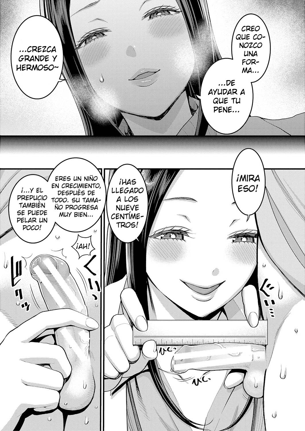 Shiori Sensei wa Ochinchin no Sodateya-san | Esta es la historia de un amor sexual de una enfermera escolar y el crecimiento del pene de un chico page 8 full