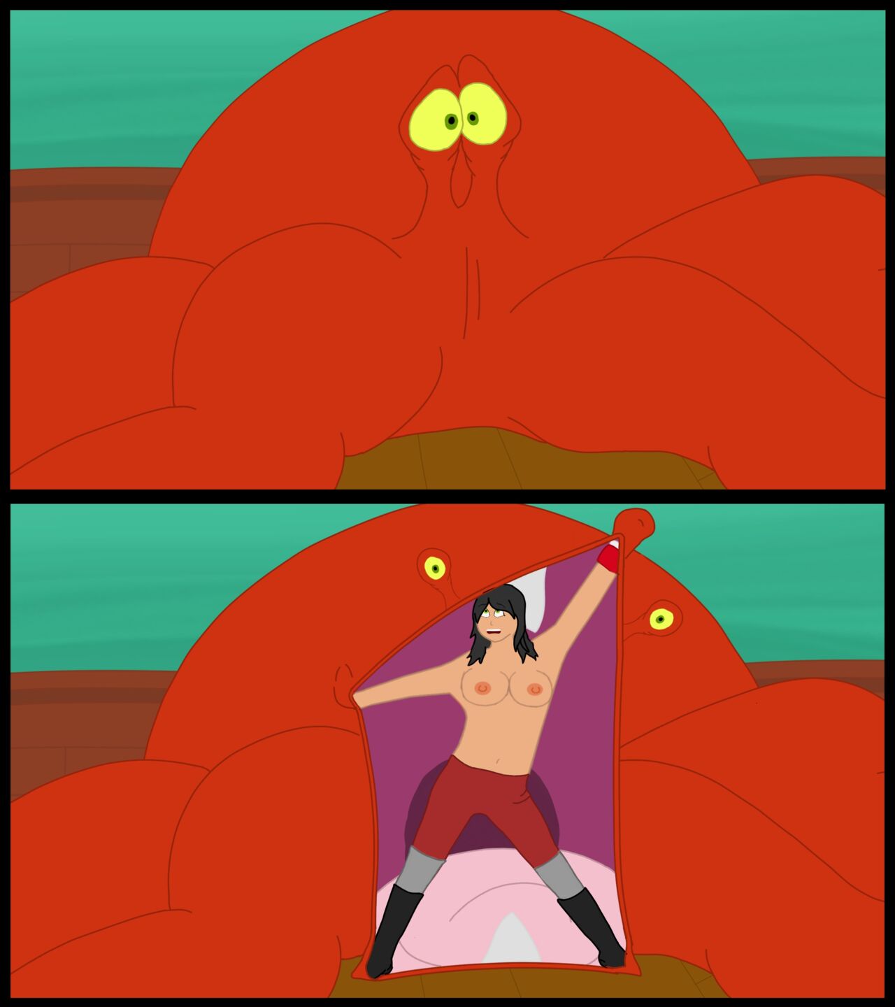 Female!Captain Hook VS Octopus artworks by MsHook/IndecentLasses page 10 full