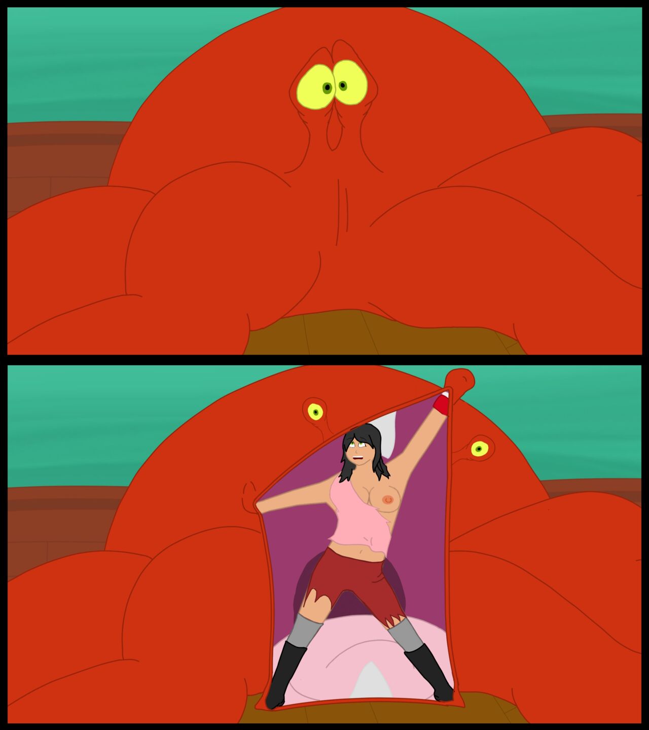 Female!Captain Hook VS Octopus artworks by MsHook/IndecentLasses page 9 full