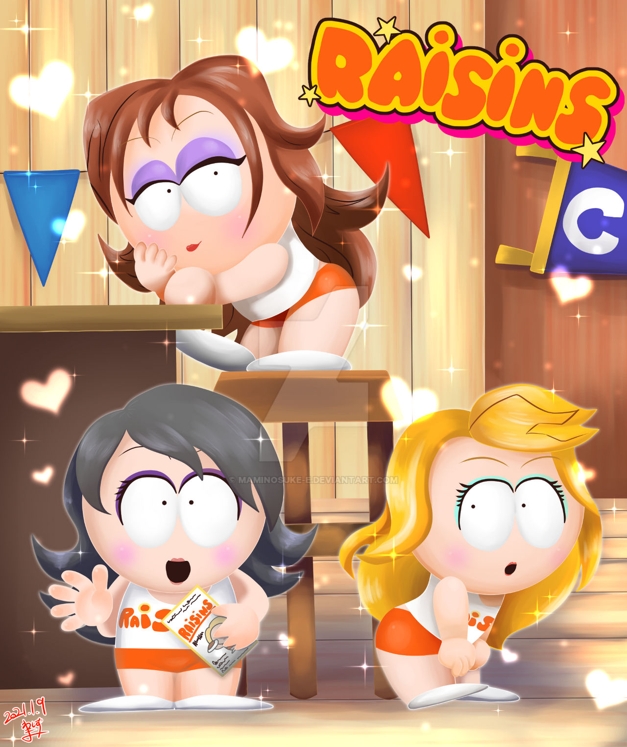 Raisins Girls page 4 full