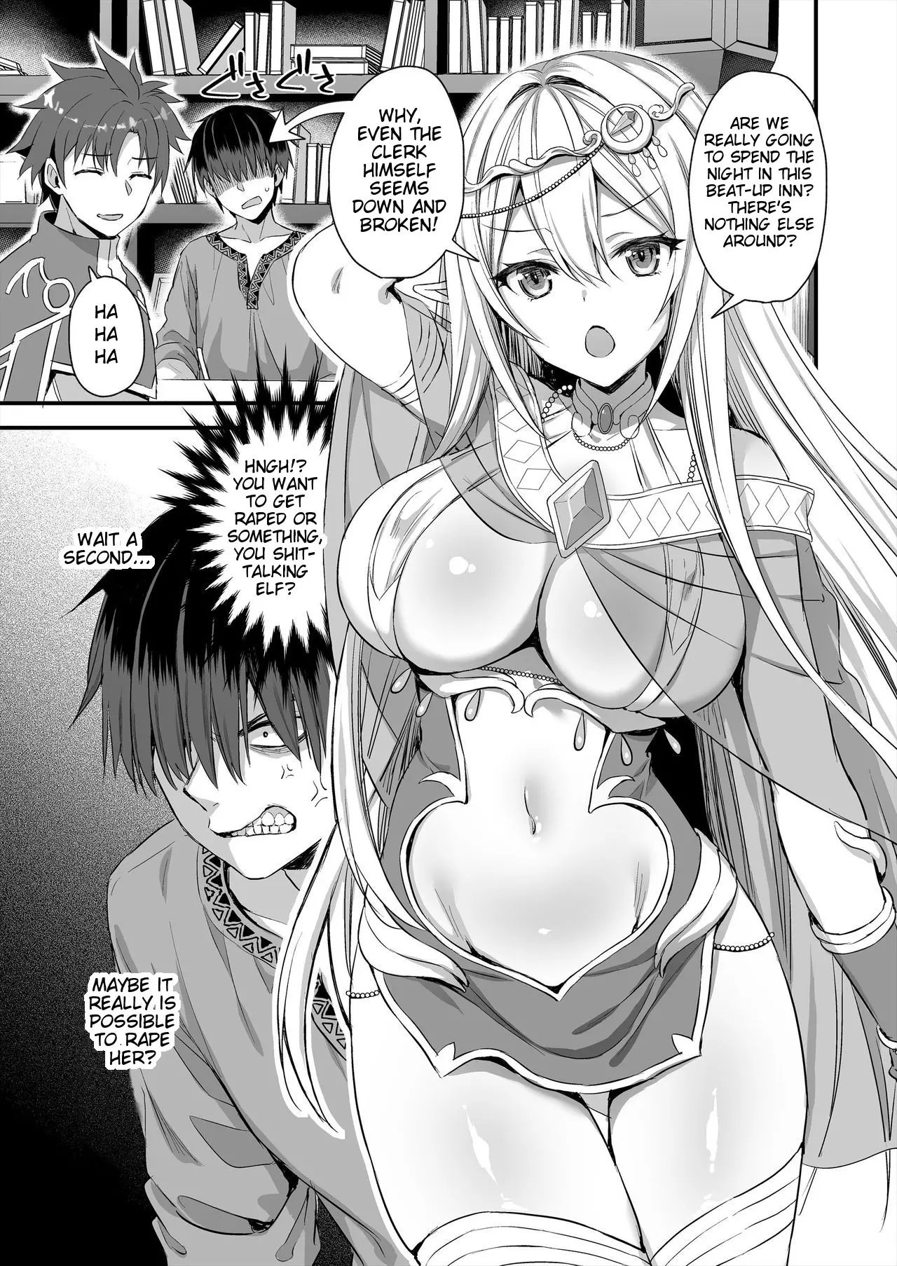Horny isekai elf's evil eye