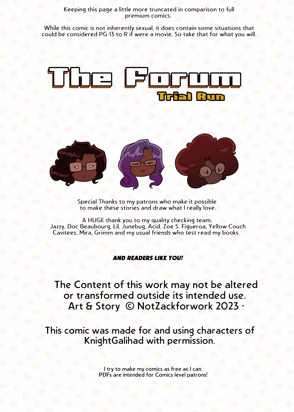 The Forum: Trial Run page 2 full