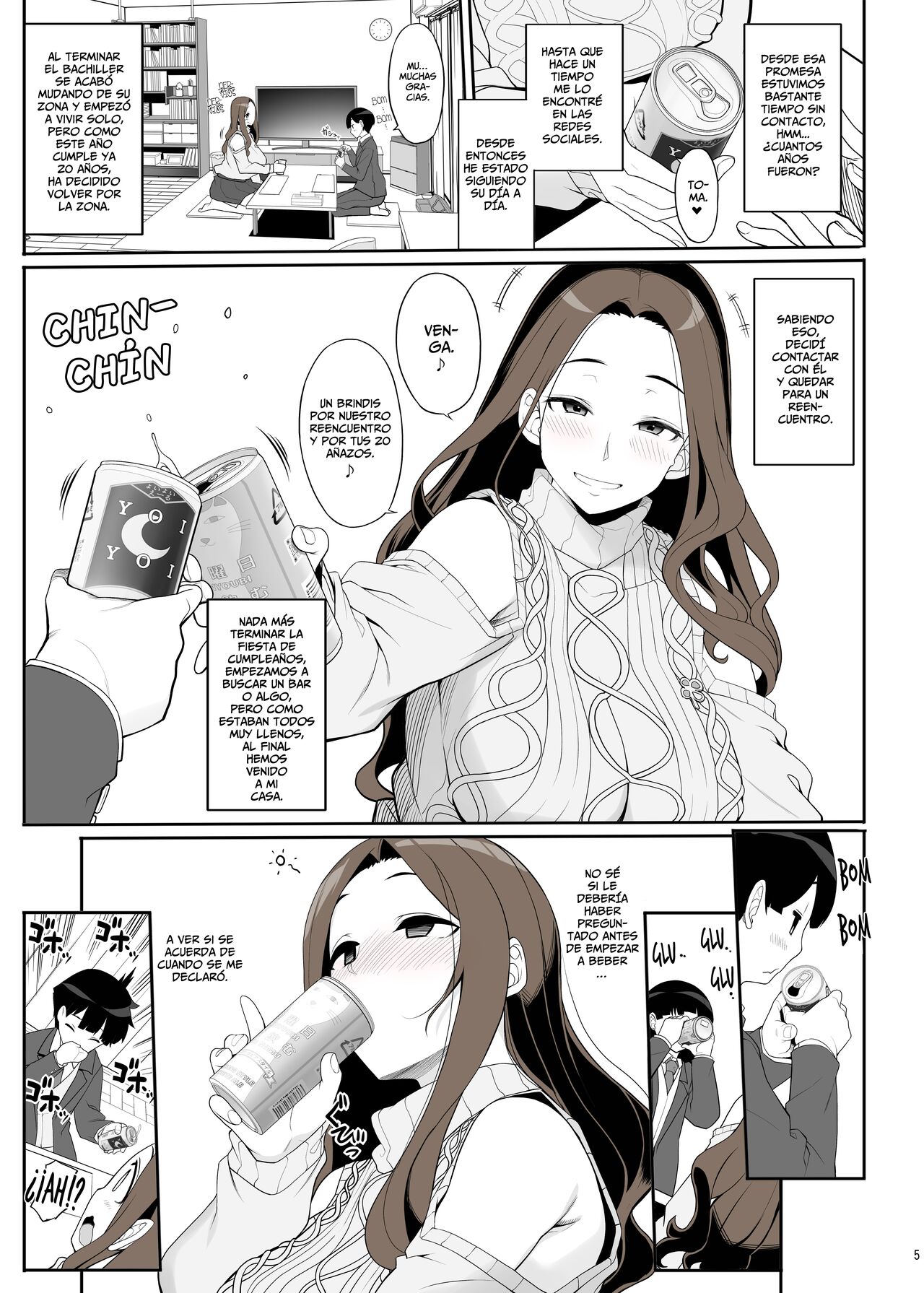 La historia de Cómo me volví a Encontrar Con Una Vieja Profesora Que Estaba Coladita Por Mí, Se Me Declaró y Acabamos Follando Para Celebrarlo -  Ichizu na Oneesan to Saikaishitara Dosukebe page 5 full