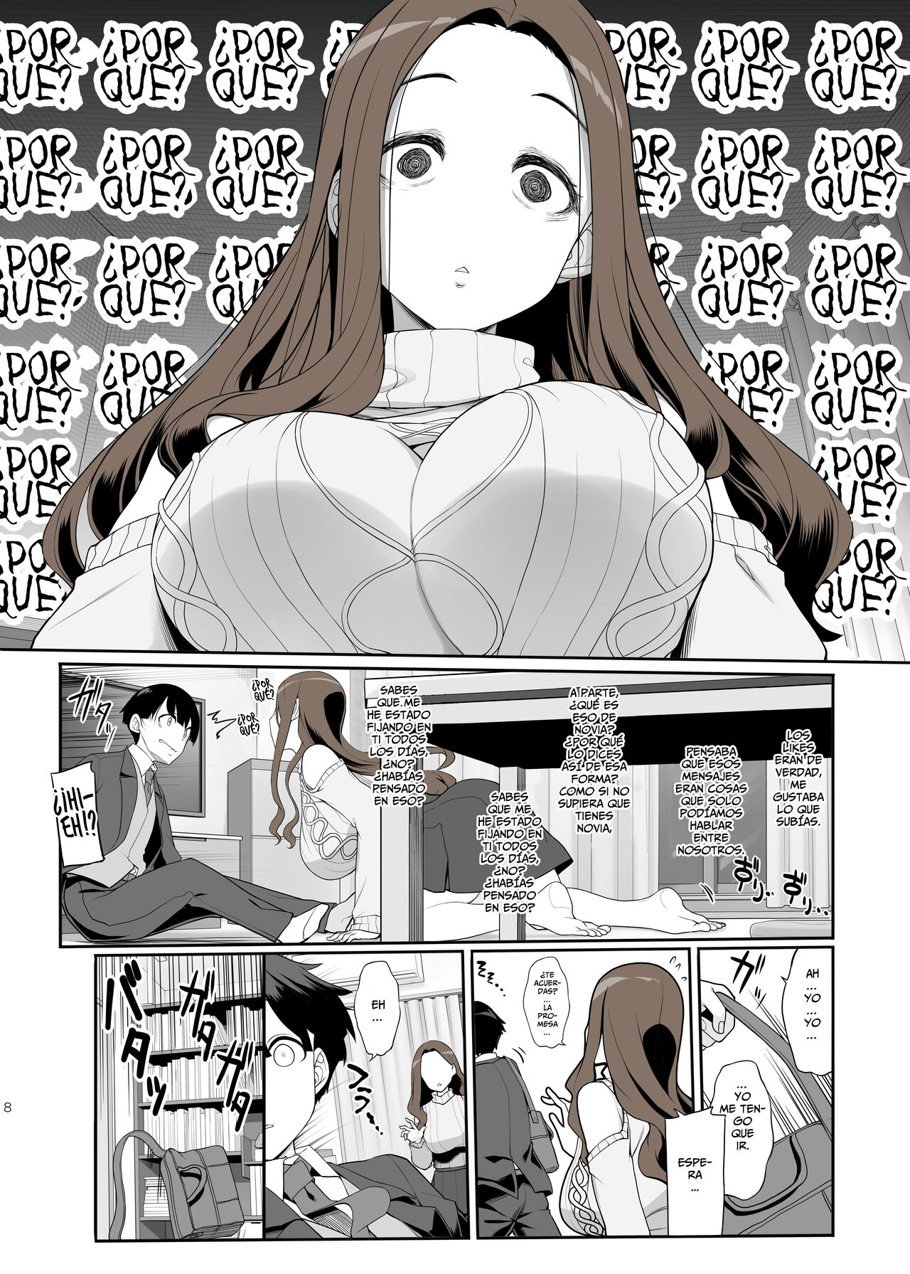 La historia de Cómo me volví a Encontrar Con Una Vieja Profesora Que Estaba Coladita Por Mí, Se Me Declaró y Acabamos Follando Para Celebrarlo -  Ichizu na Oneesan to Saikaishitara Dosukebe page 8 full