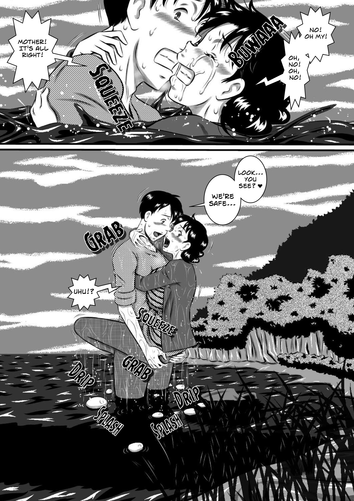 Kaa-san, Kaa-san! Kaa-saaaan! Mujintou, Oyako Futari de Yagai Sex! | Mother, Mother - Mother And Son Have Sex, On An Abandon Island page 4 full
