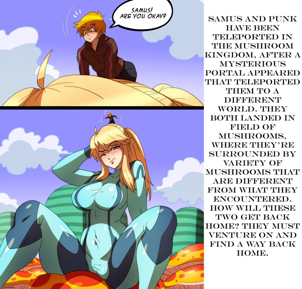 Samus in the Mushroom Kingdom page 1 full