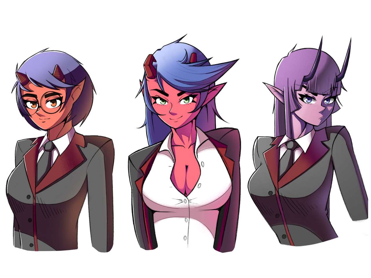 College Demons: Ina, Jira, & Medora - 2022 page 1 full