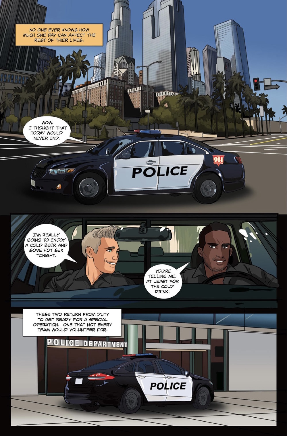 Tales of the Naked Knight #1: Club Story 1 page 3 full