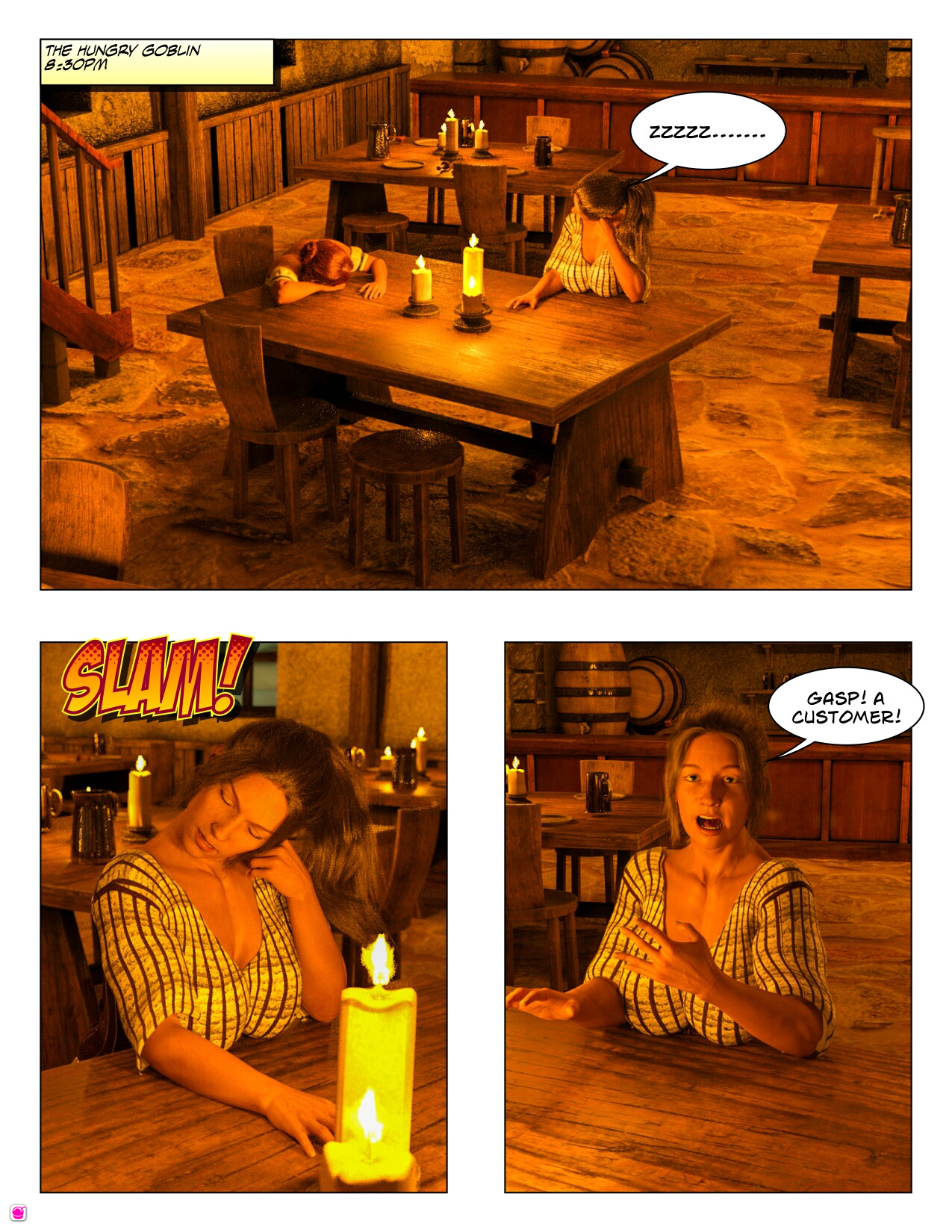 KomradeErotica - The Barmaid page 1 full