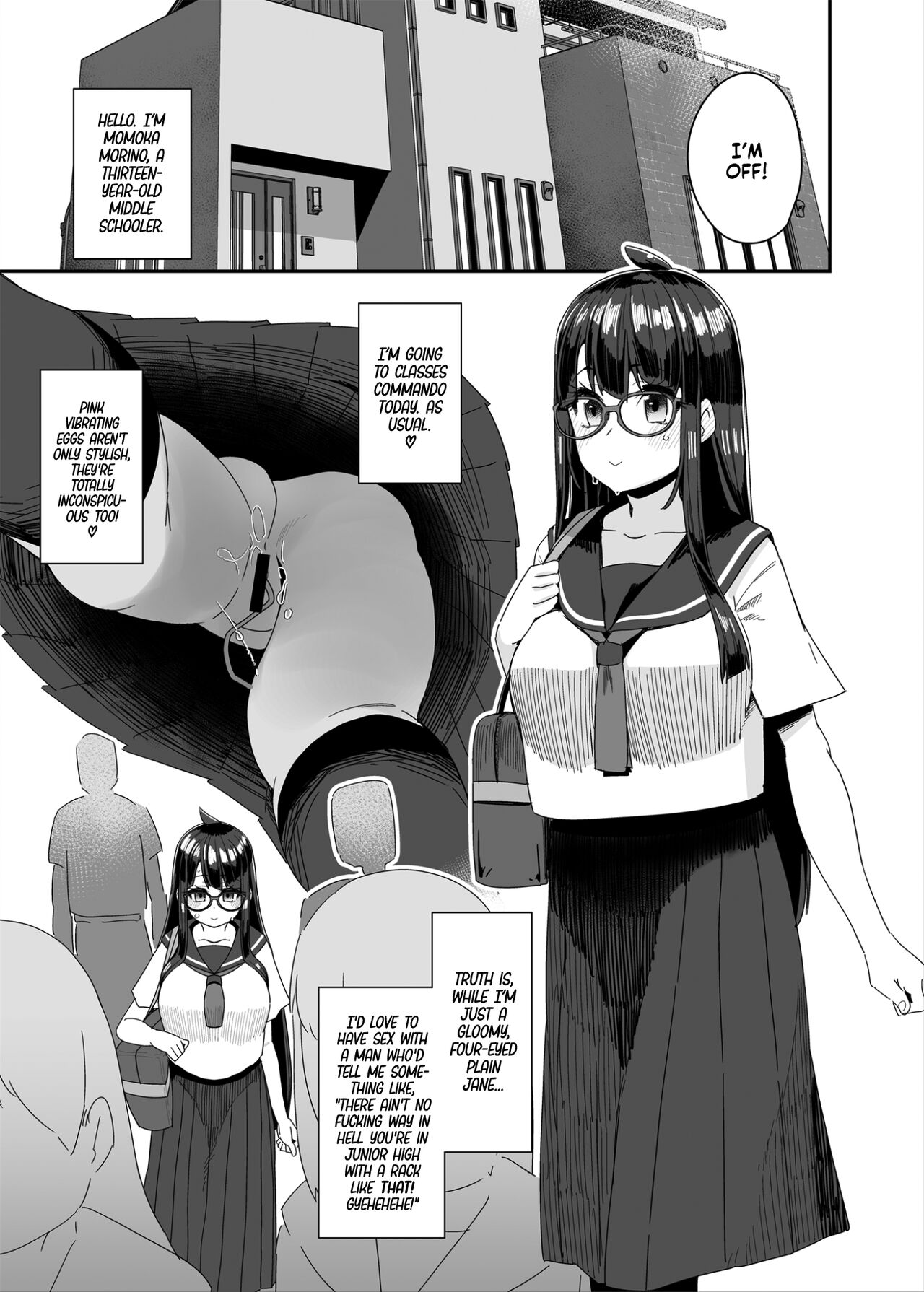 Dosukebe Kyonyuu JC ga Kounai Onanie Suru Hanashi | The Slutty, Stacked Middle-Schooler Who Shlicks During Class page 8 full
