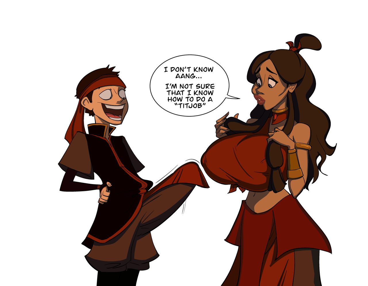 Aang & Katara page 1 full