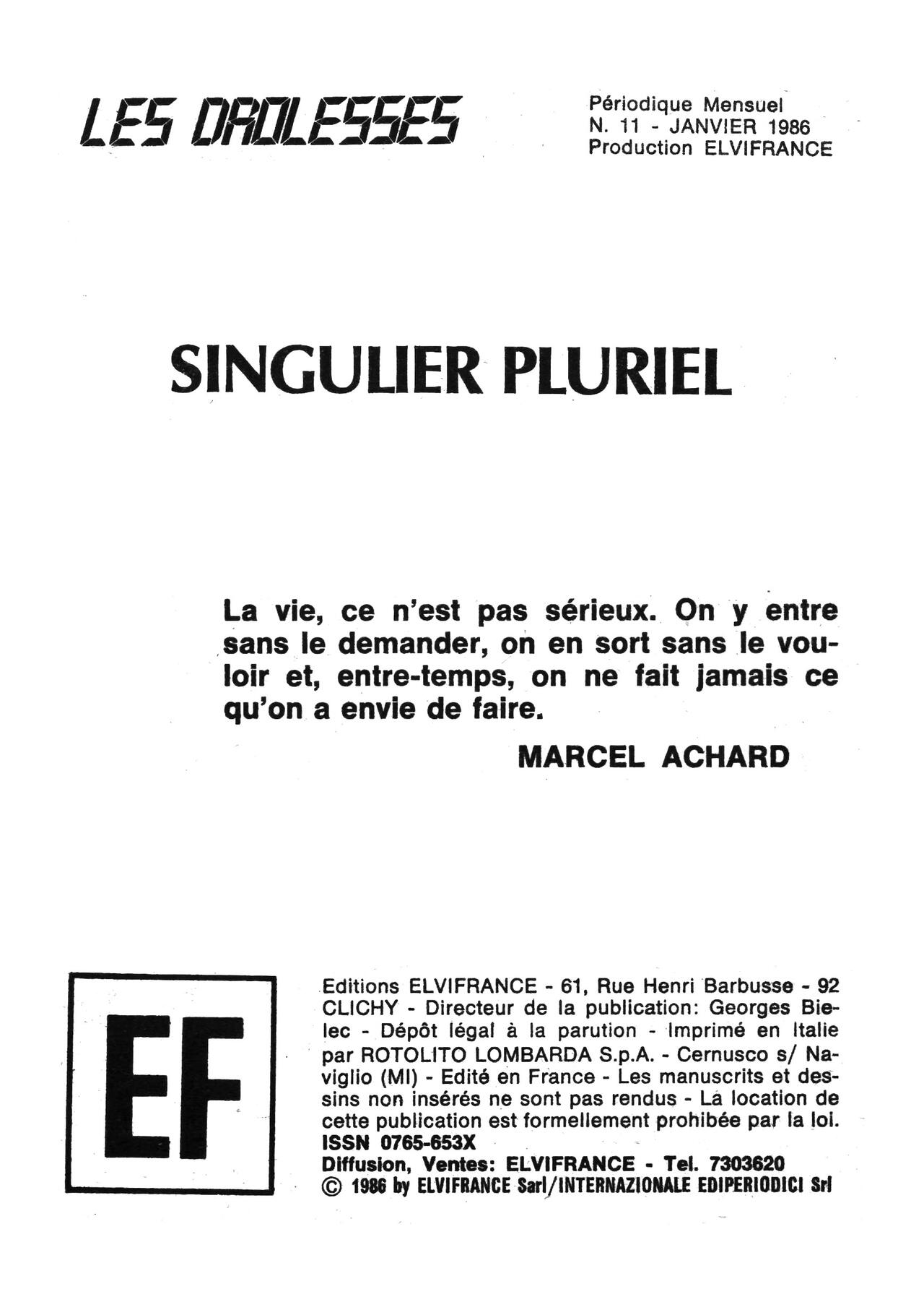 Les drolesses #11 - Singulier pluriel + Le jardinier Italien page 4 full