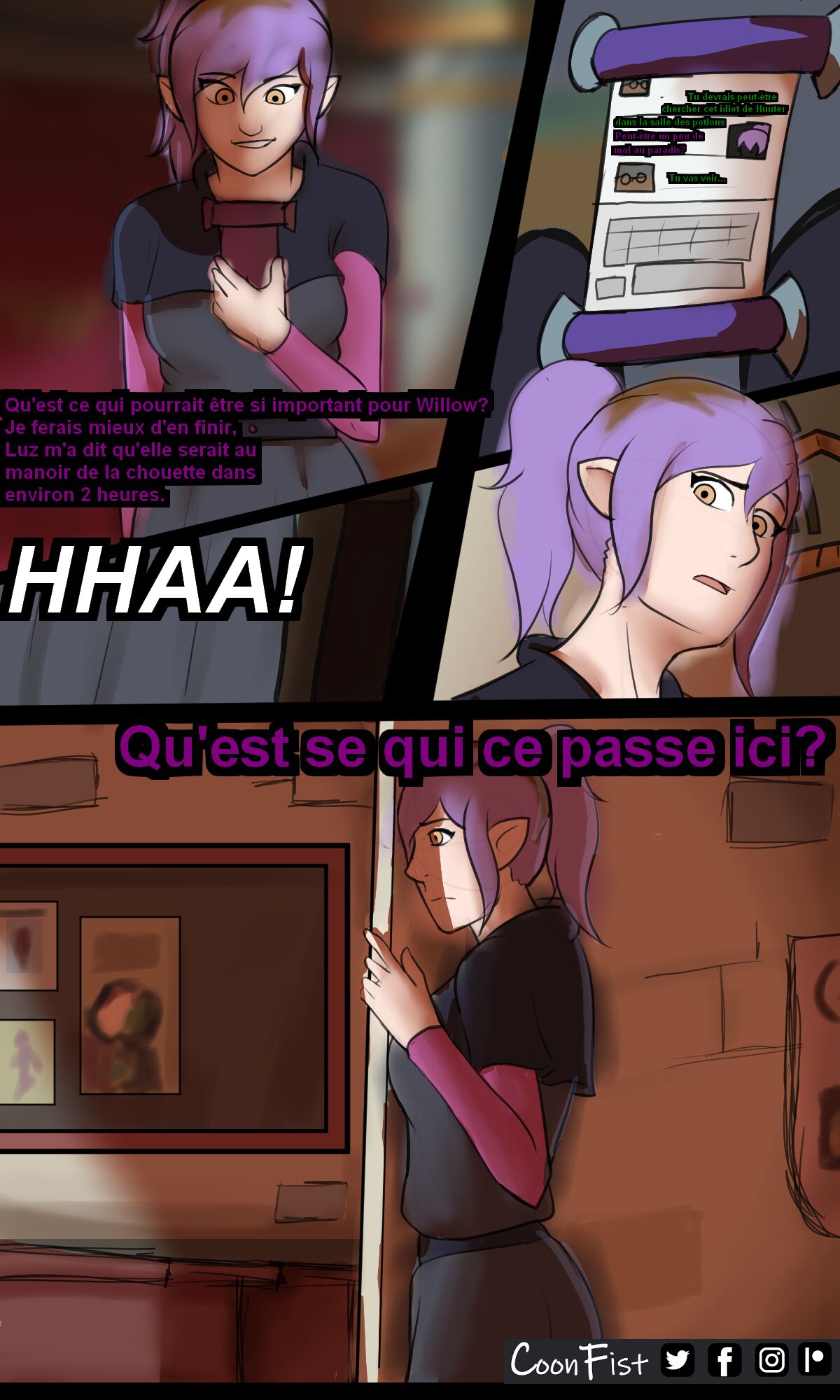 THE OWL HOUSE TALES     LUNTER COMIC page 2 full