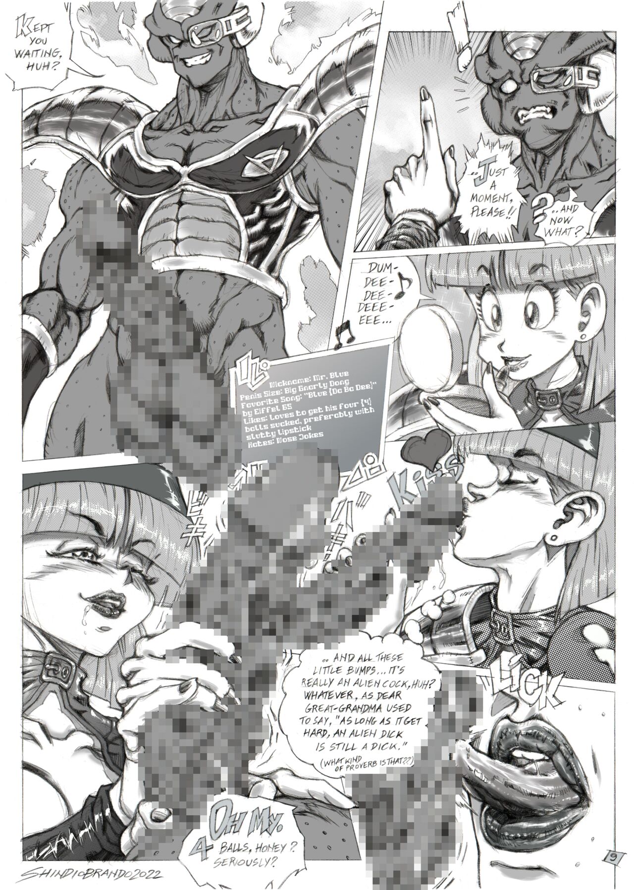 Bulma VS. The Ginyu Force page 10 full