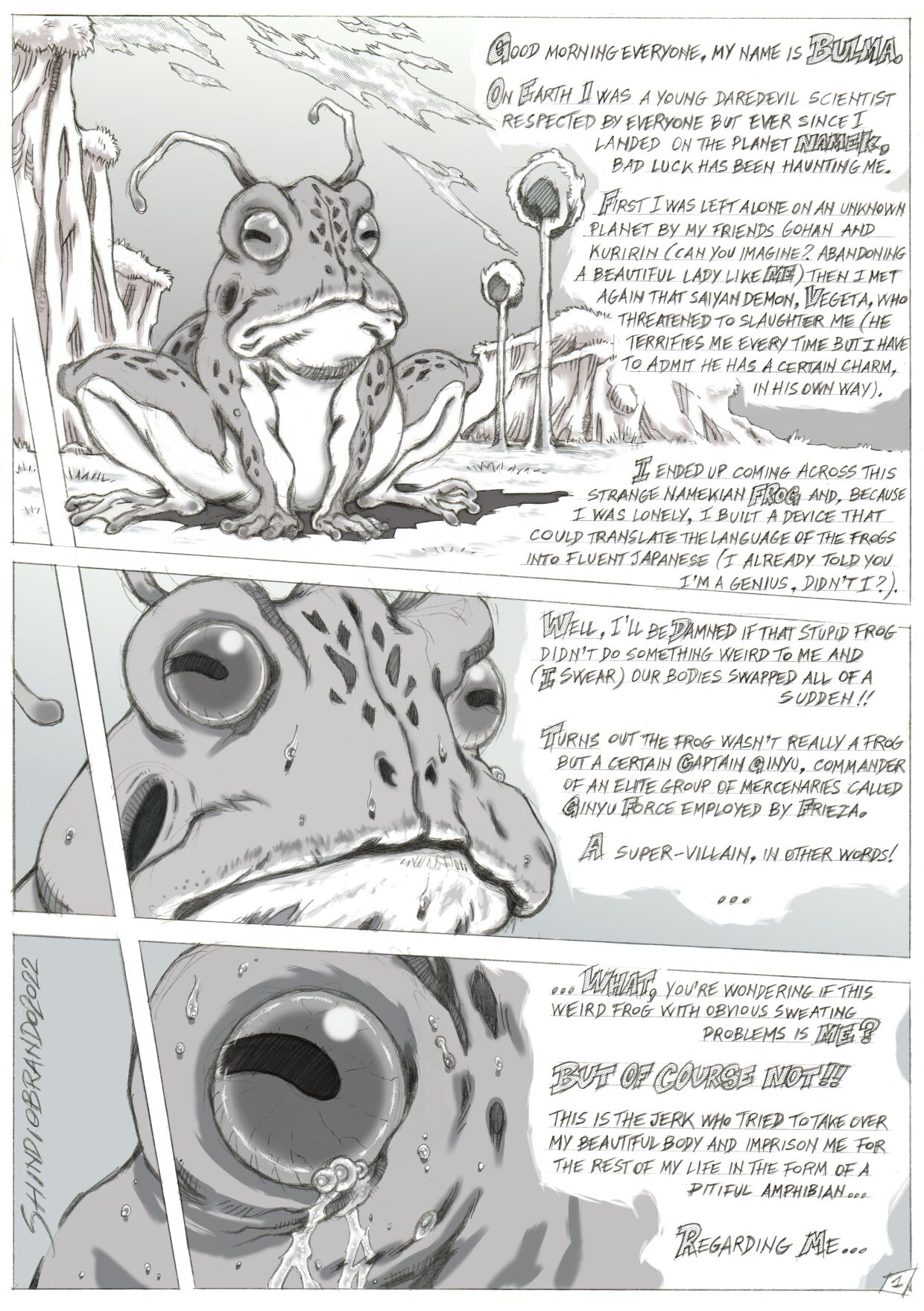 Bulma VS. The Ginyu Force page 2 full