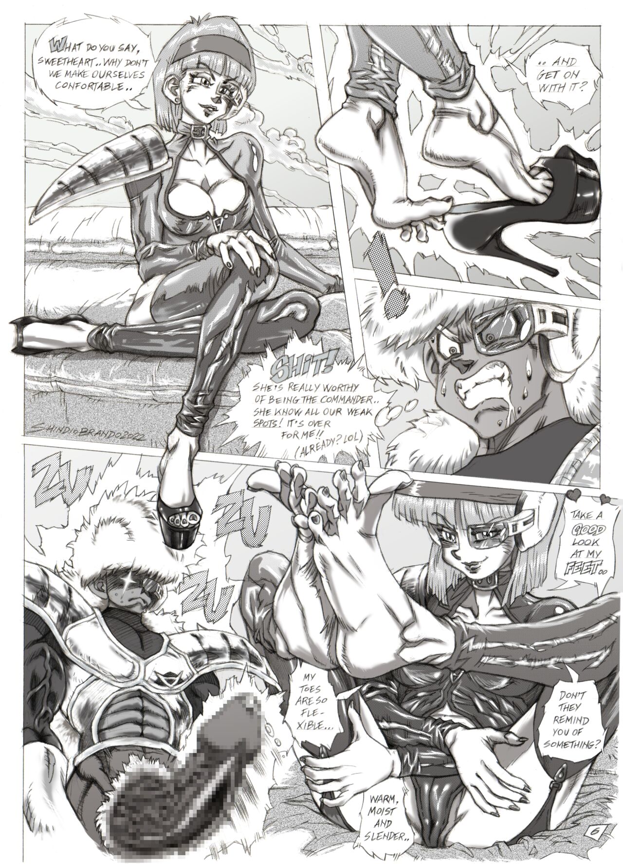 Bulma VS. The Ginyu Force page 7 full