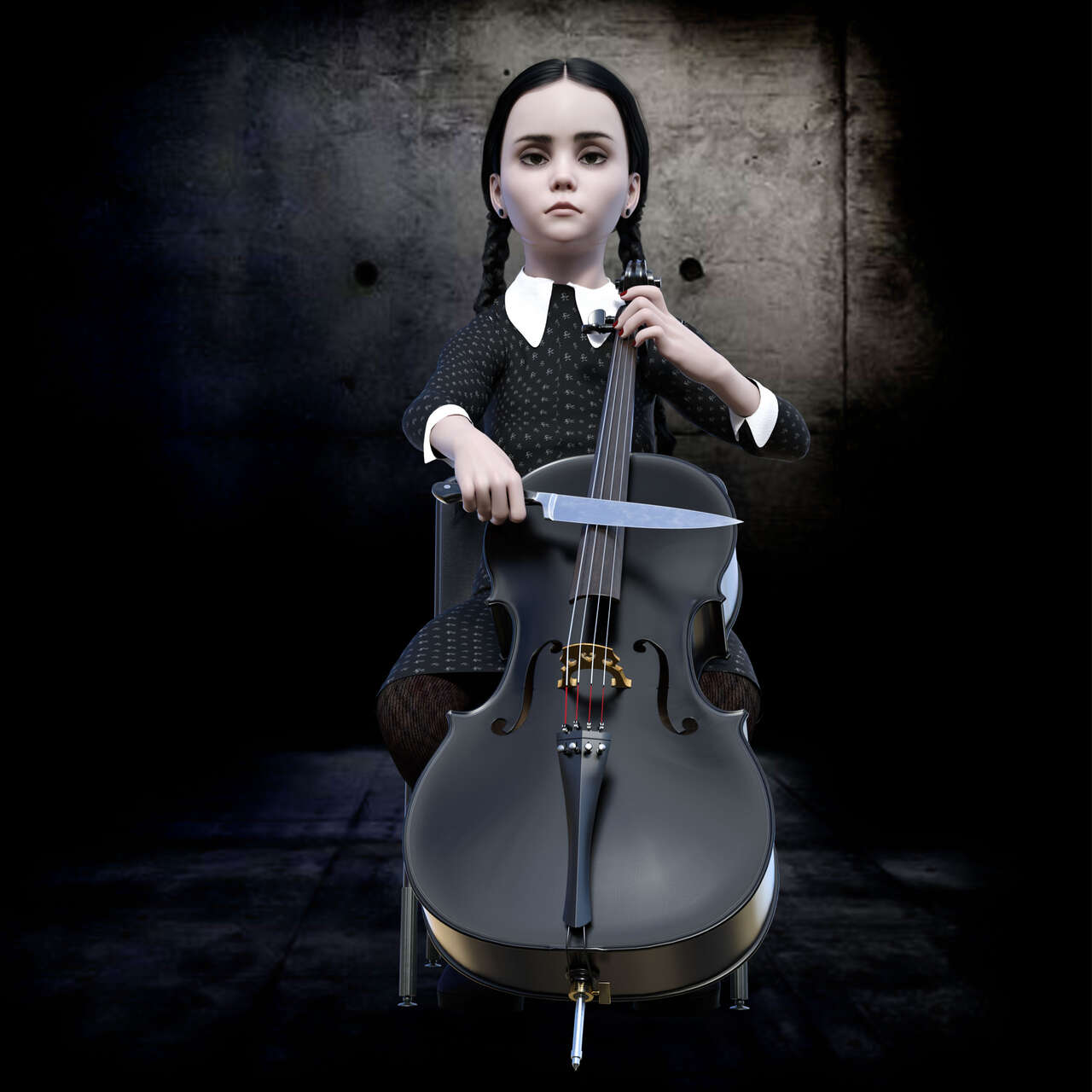 My Wednesday Addams 3D page 2 full