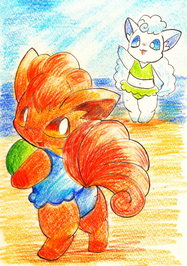 Vulpix And Alolan Vulpix page 1 full