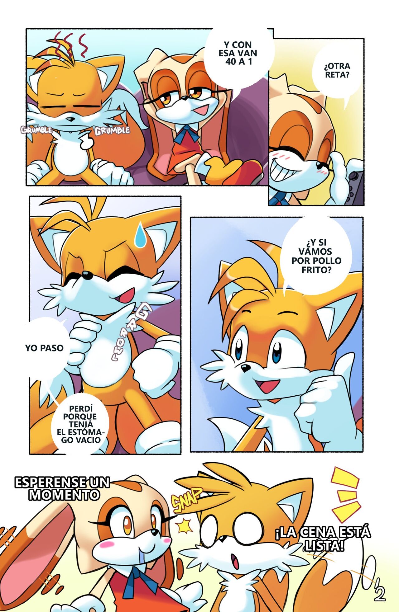 Tails Gamer Moment page 3 full