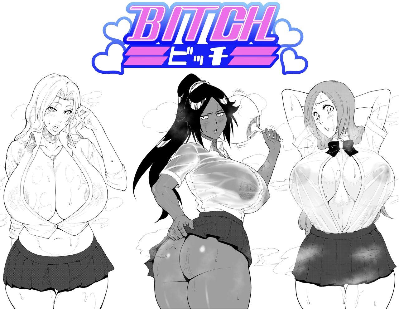 orihime/matsumoto/yoruichi schoolgirl uniform page 1 full