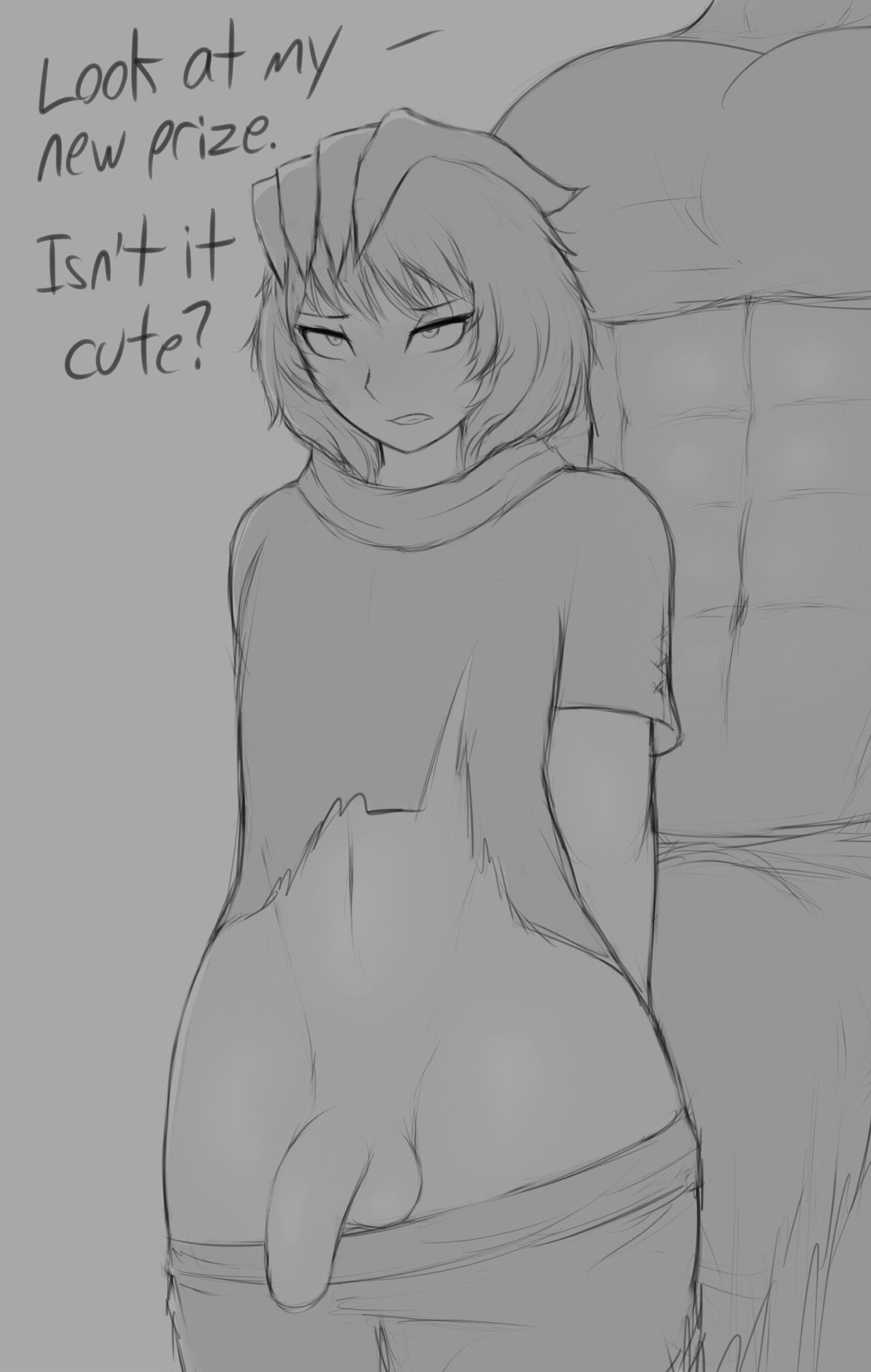 Femboy Squire becomes Orc Woman's Toy page 1 full
