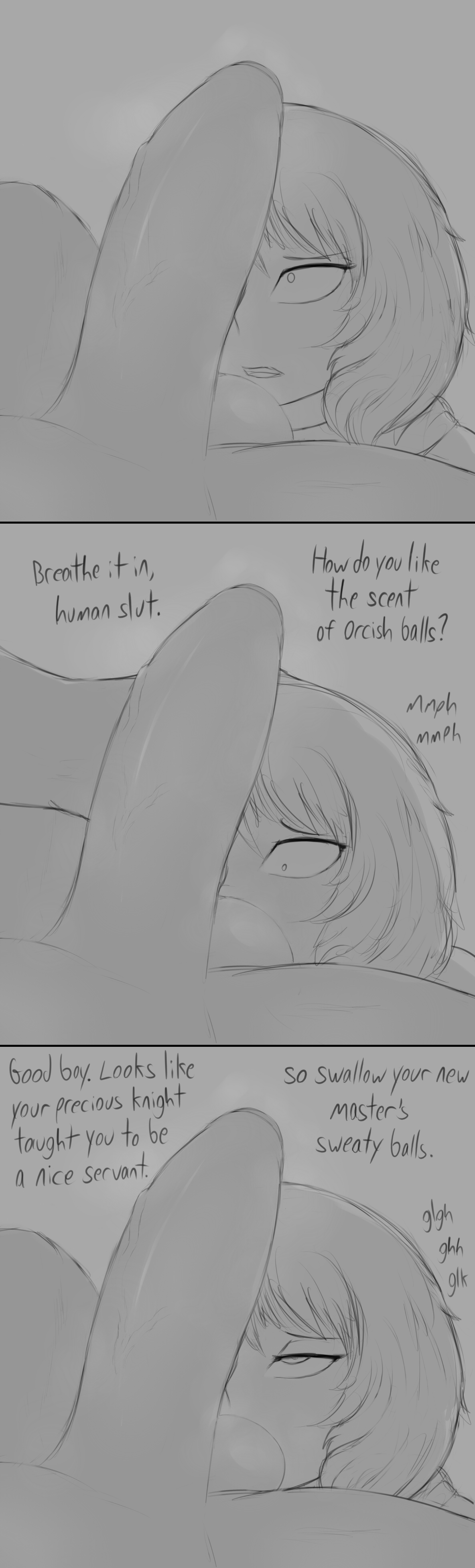 Femboy Squire becomes Orc Woman's Toy page 2 full
