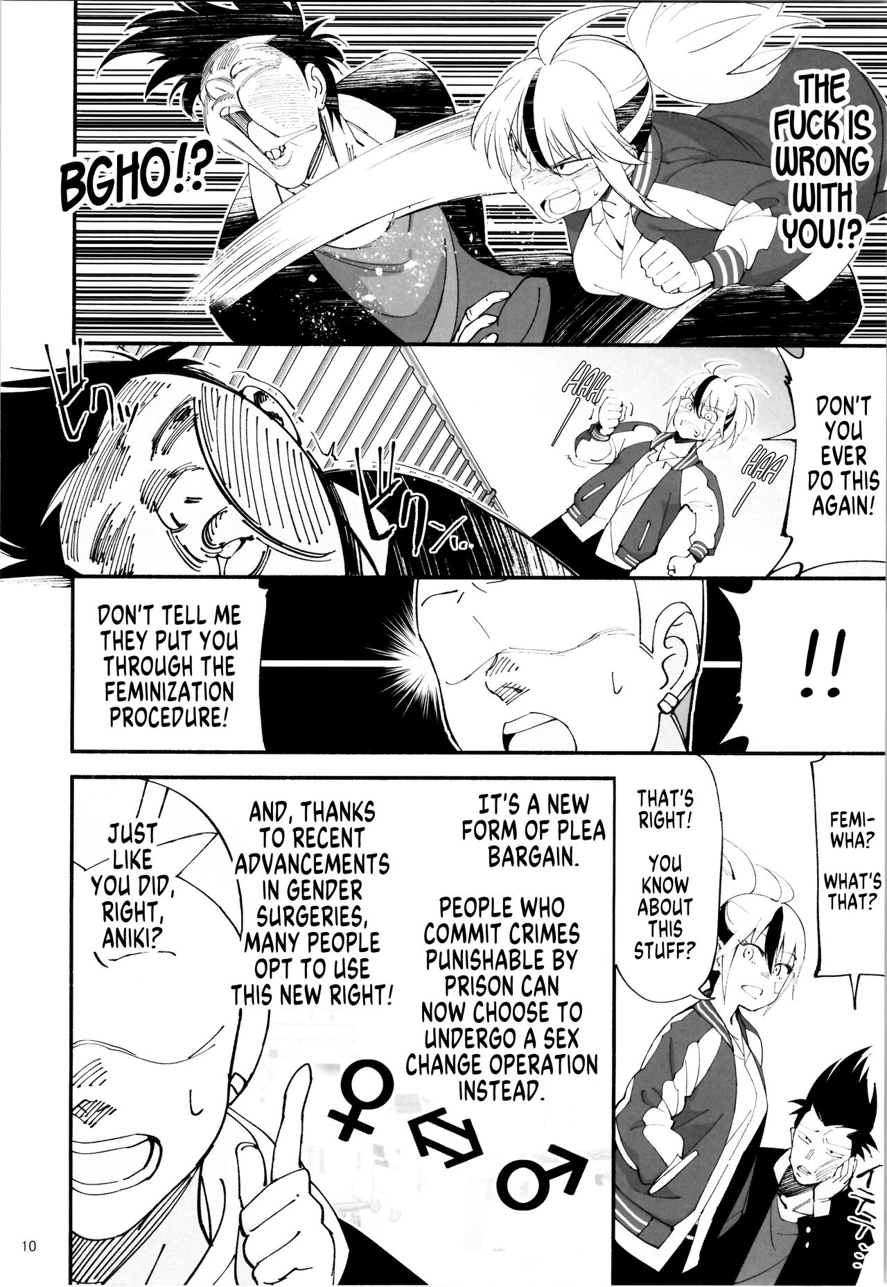 TS? NTR? Joutou da Kora! | TS? NTR? Imma Kick Your Ass! page 8 full