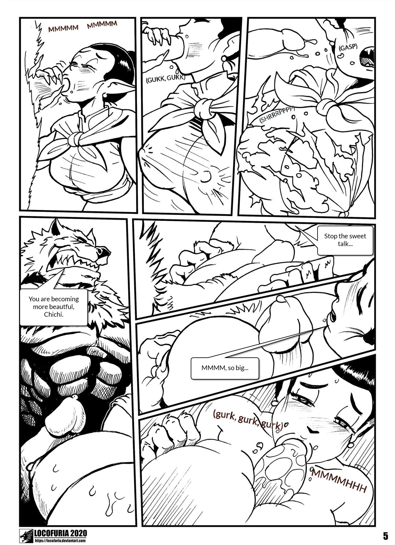 Lycanball with dialogue page 10 full