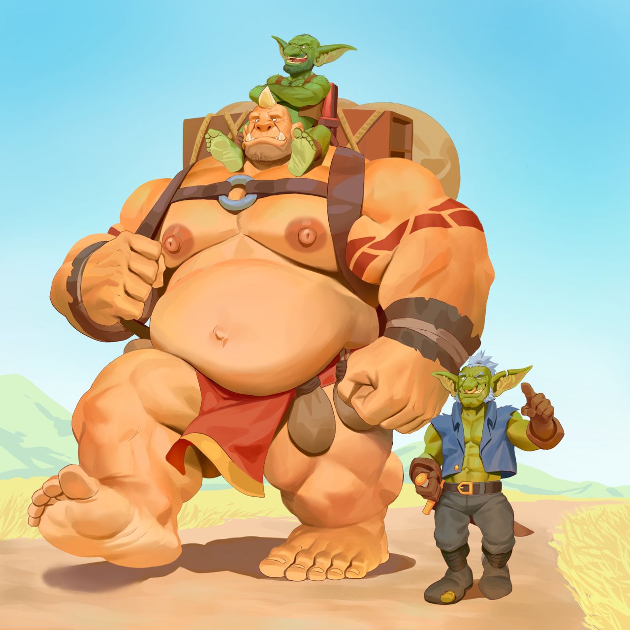 Ogre and Goblin Brothers Having Fun page 1 full
