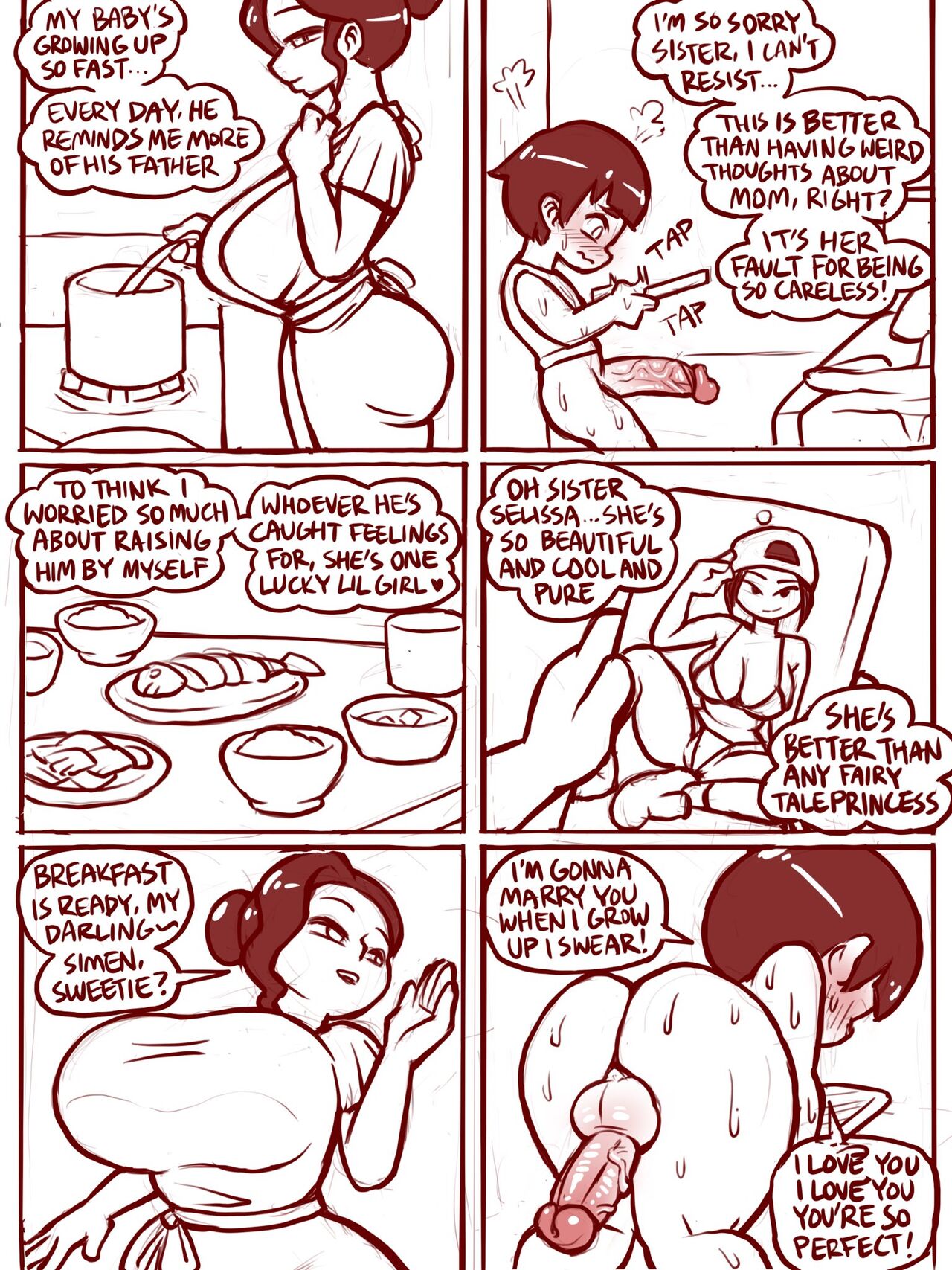 Incest comic + Extra page 3 full