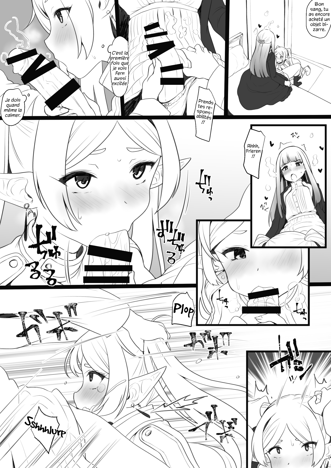 Hen na Ocha Nonde Futanari ni Natta Fern x Frieren page 2 full