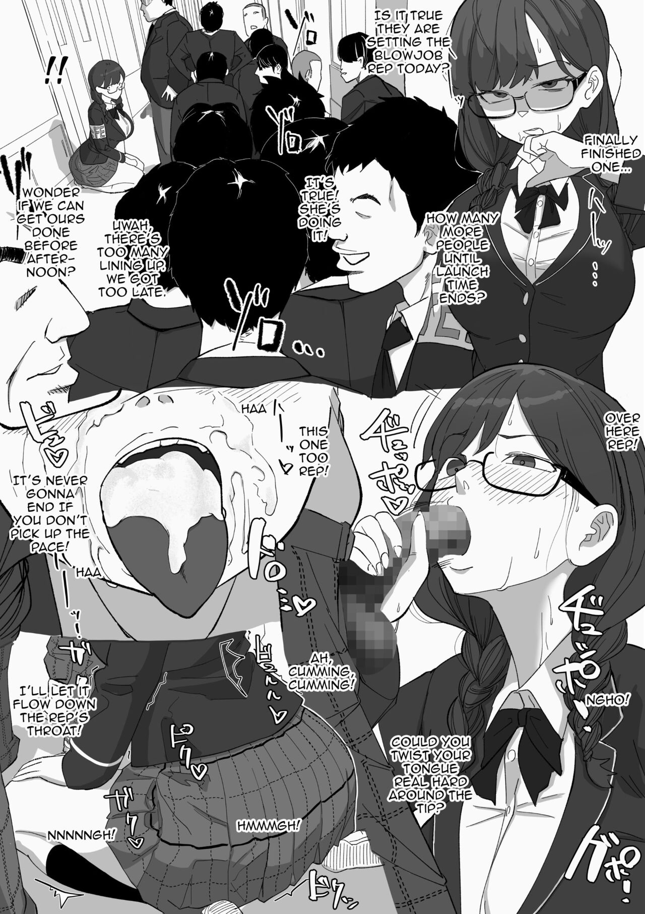 Fellatio Iinchou | Blowjob President page 9 full