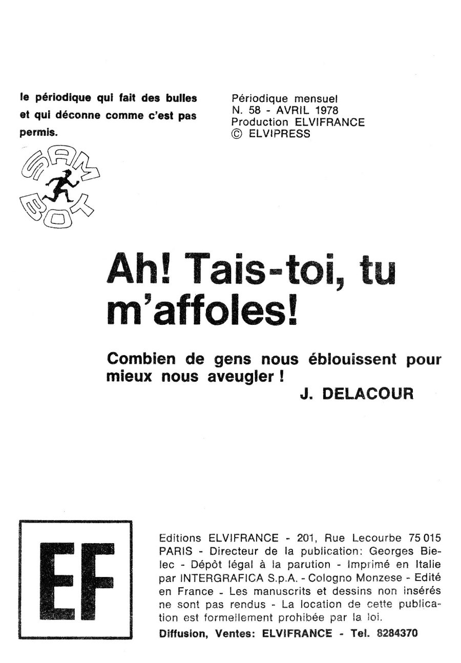 Sam Bot n.58 - Ah! Tais-toi, tu m'affoles! page 3 full