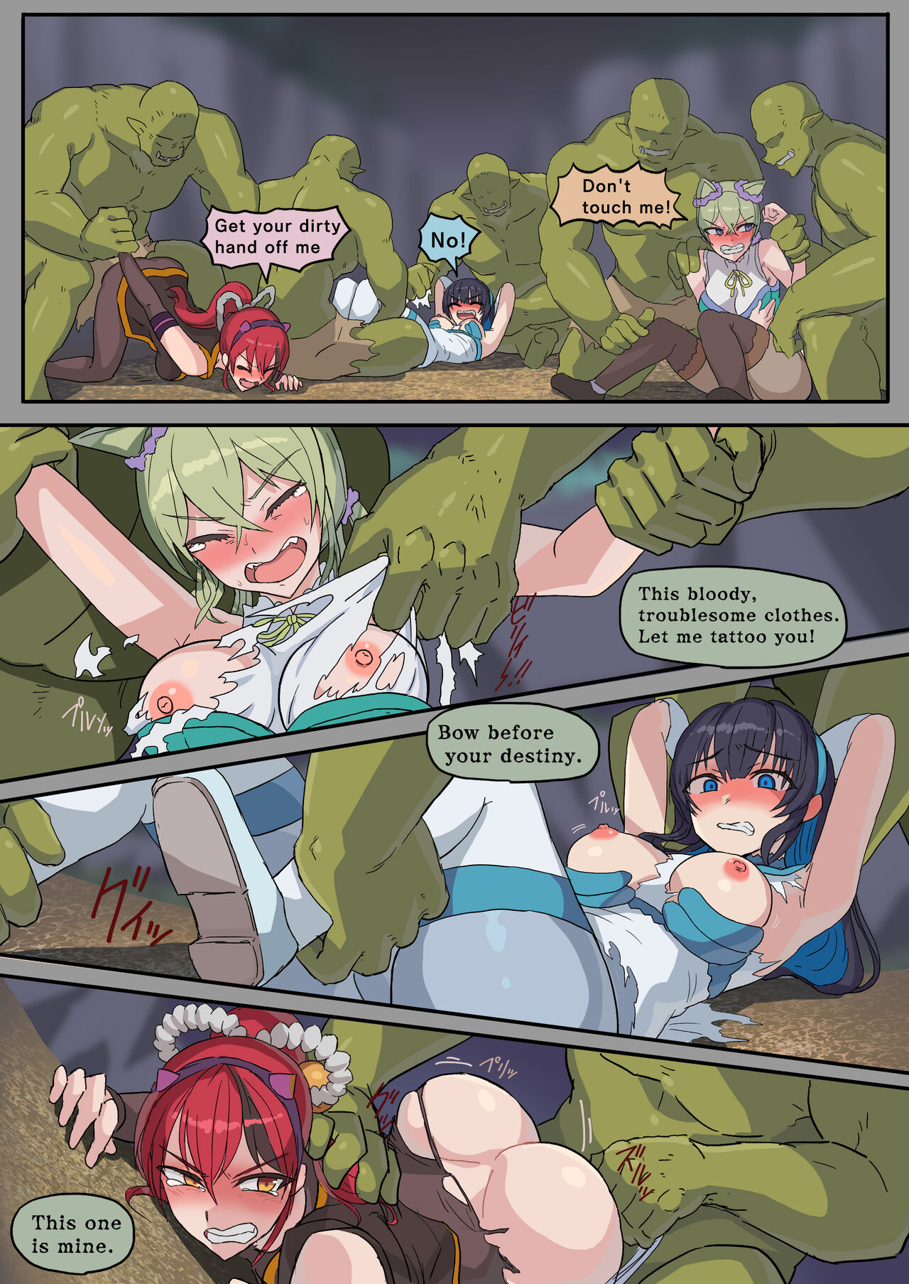 A female knight gives birth to an orc child page 8 full