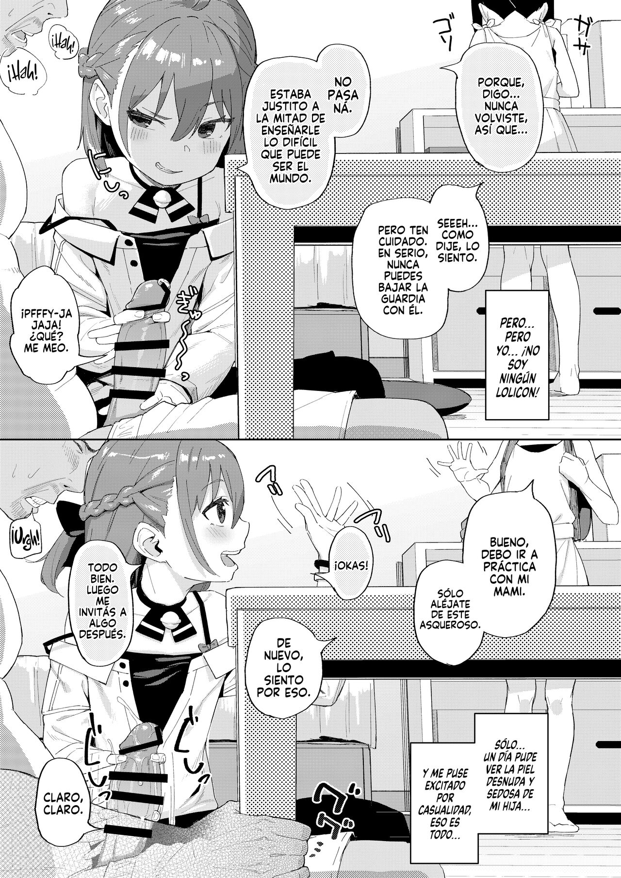 Musume no Tomodachi no Mesugaki ni Okasaremashita | Fui Violado por una Mocosa que es Amiga de mi Hija page 9 full