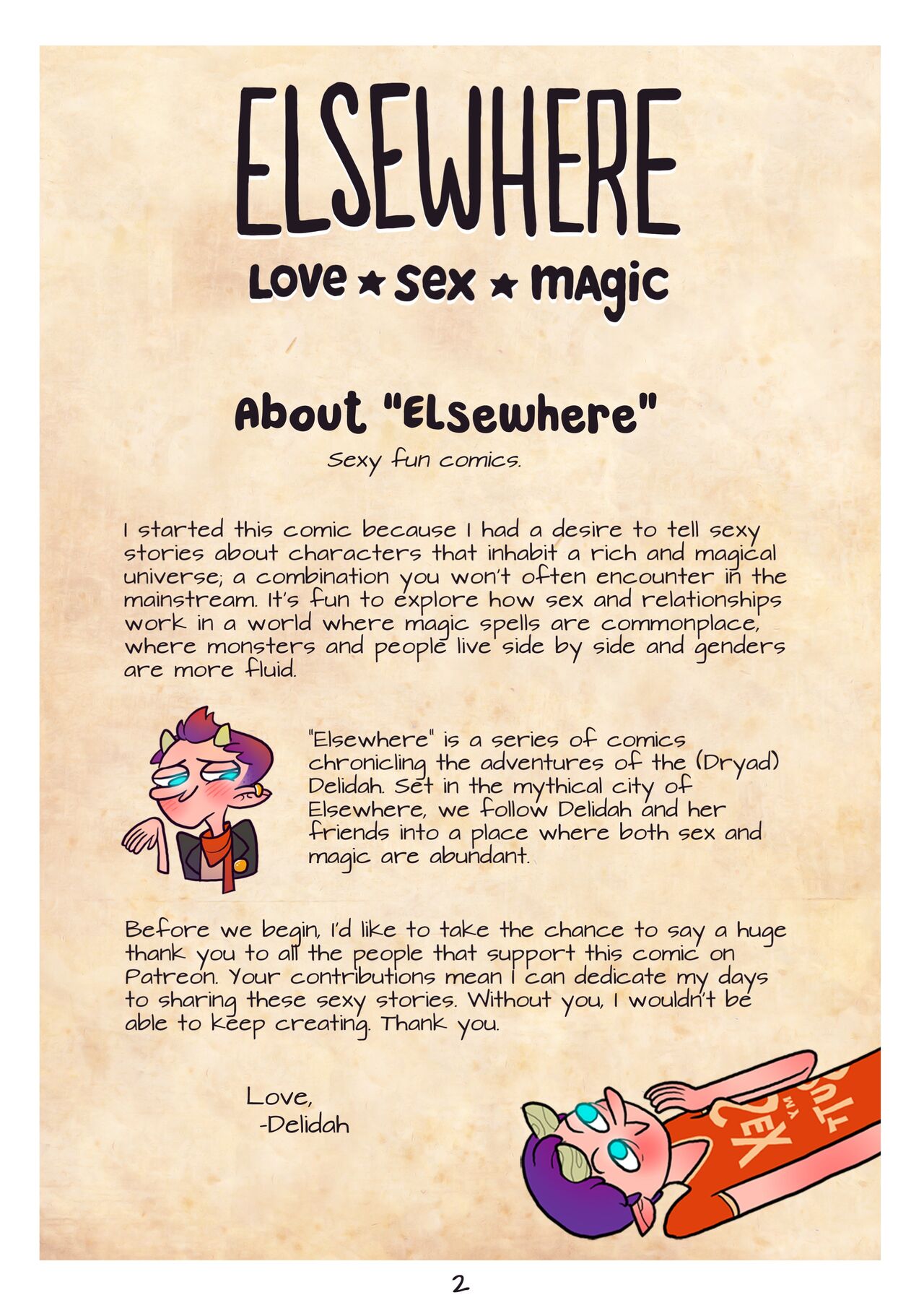 Elsewhere: Love⭑Sex⭑Magic page 2 full