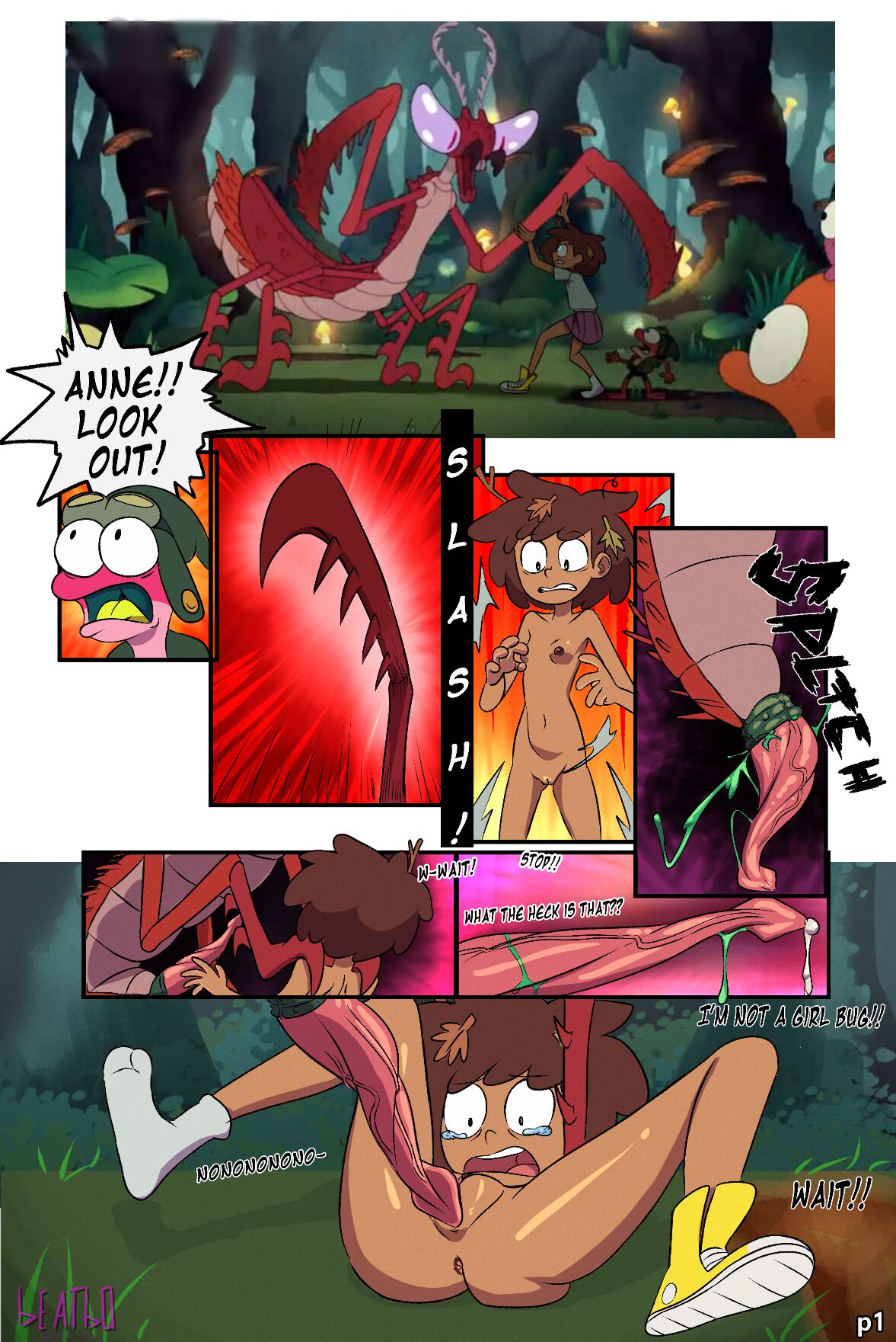 Amphibia - "Anne or Beast" retelling page 1 full