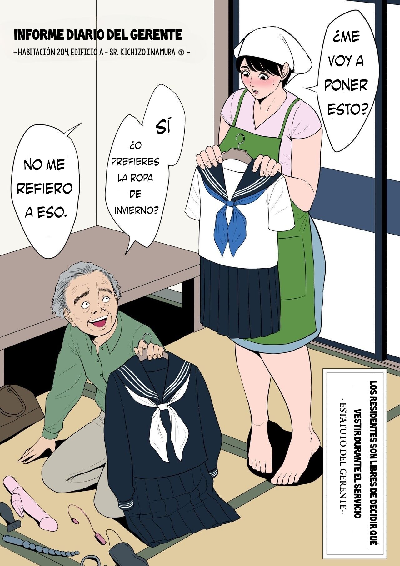 Manager's daily work report - Ward A, Room 204, Kichizo Inamura. page 2 full
