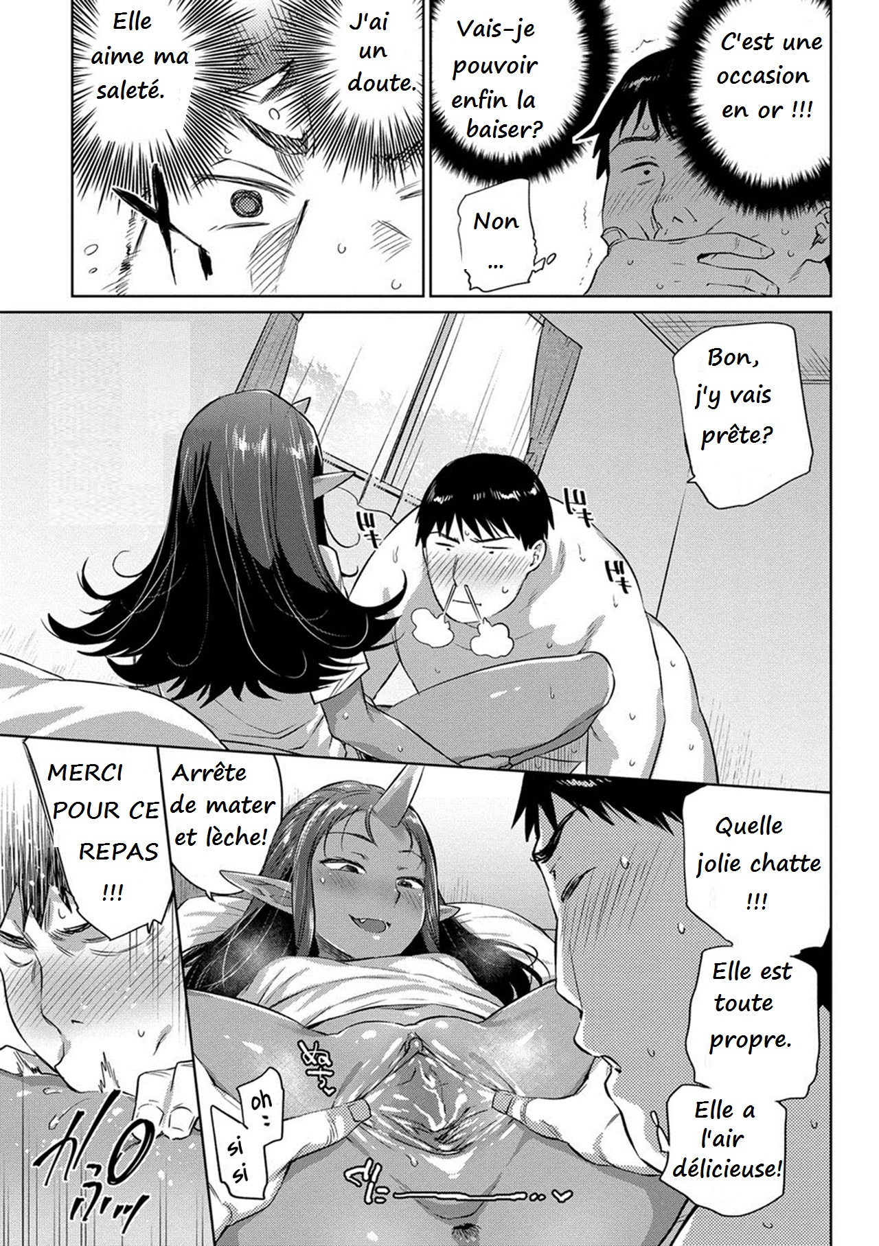 Asedaku Otoko to Akaname-san | El Hombre Sudoroso Y Akaname-san | L'homme en sueur et Akaname-san page 7 full