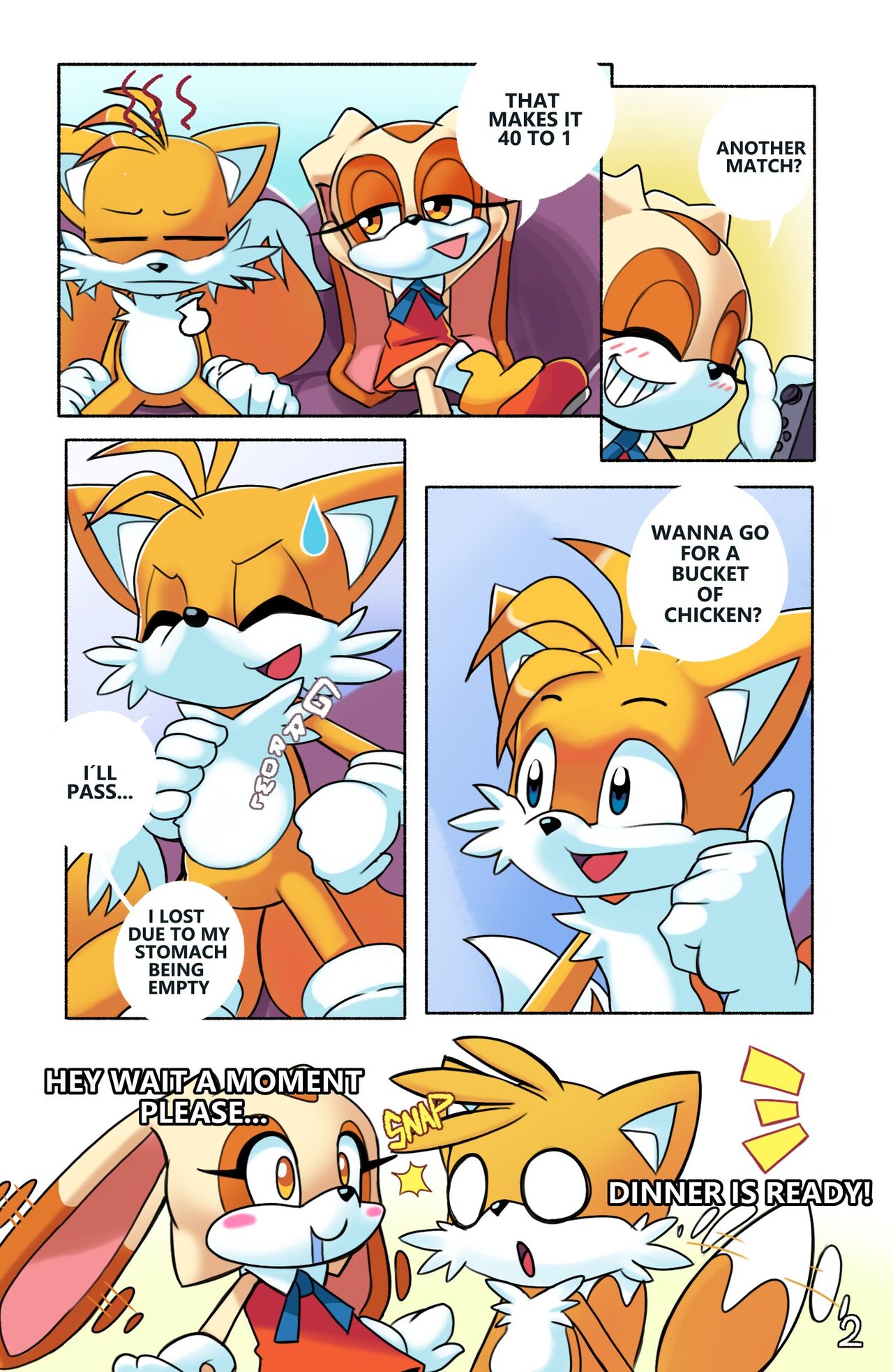 Tails Gamer Moment page 3 full