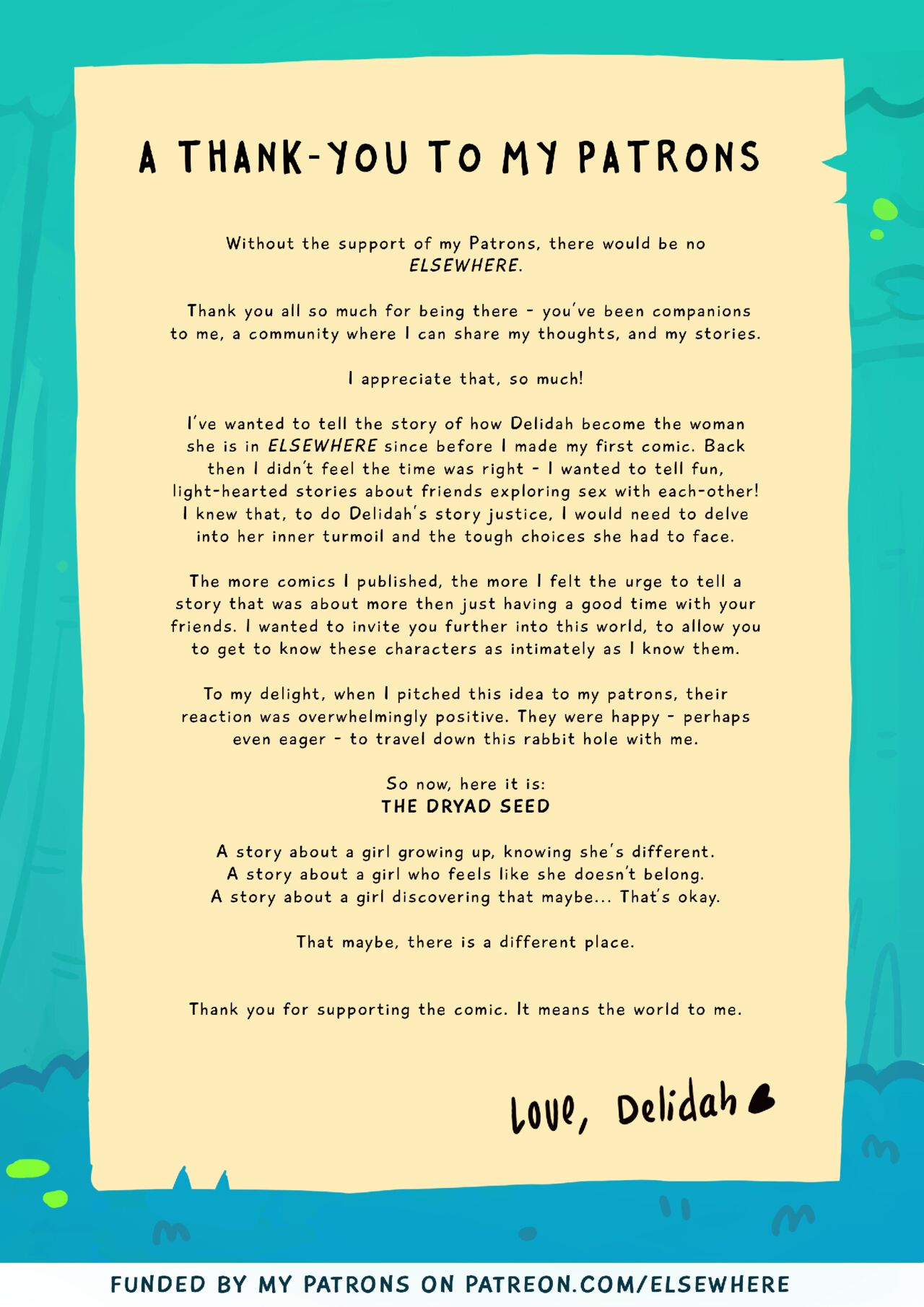 Elsewhere: The Dryad Seed page 2 full