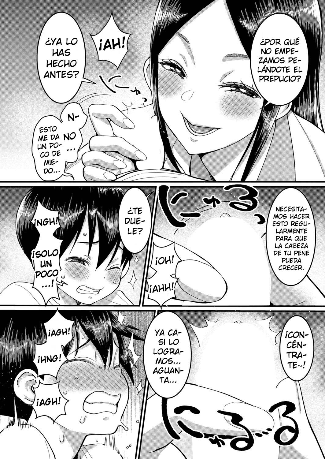 Minato-kun wa Ochinchin o Ookiku Shitai | Minato-kun, el inicio de la erección page 6 full