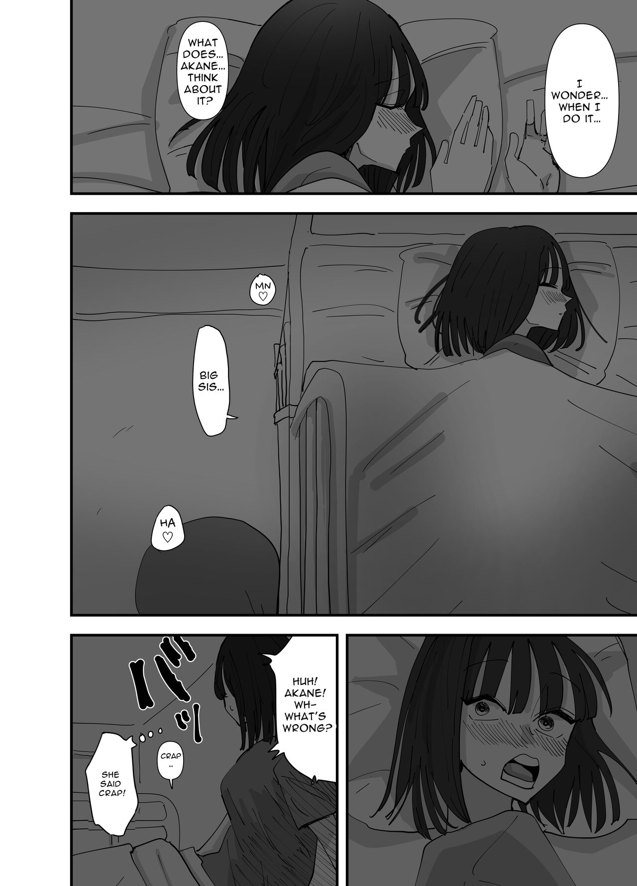 Imouto ga Watashi o Okazu ni Shitate Onanie o Shite ita Hanashi | My Little Sister Was Masturbating To Me page 6 full