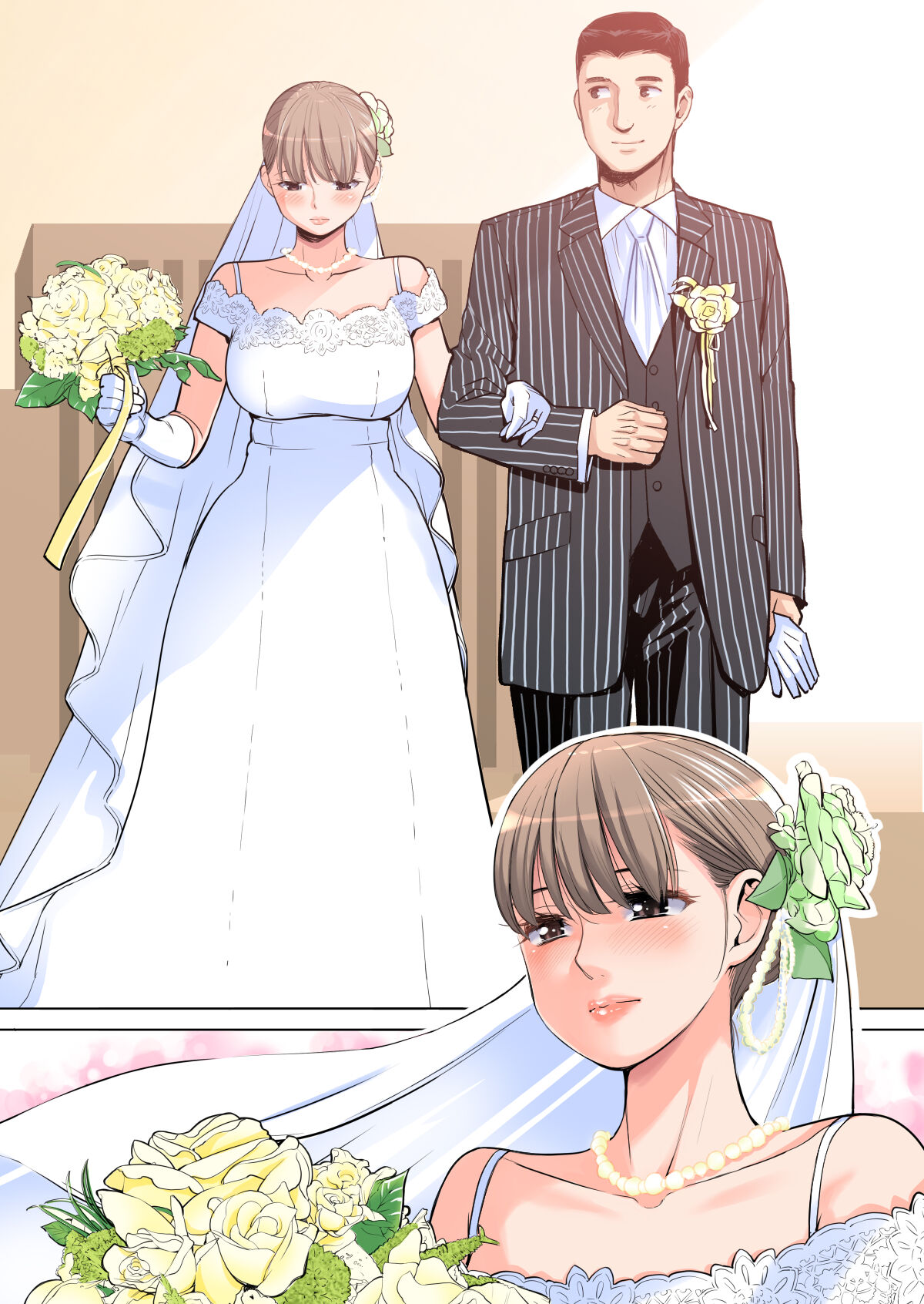 Akaneiro ni Somaru Wakazuma ~Byoushitsu de Boku no Tsuma ga Netorareta~  Full Colour page 4 full