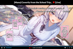 Mana-chan Masturbating in the Boys Room on a School Trip