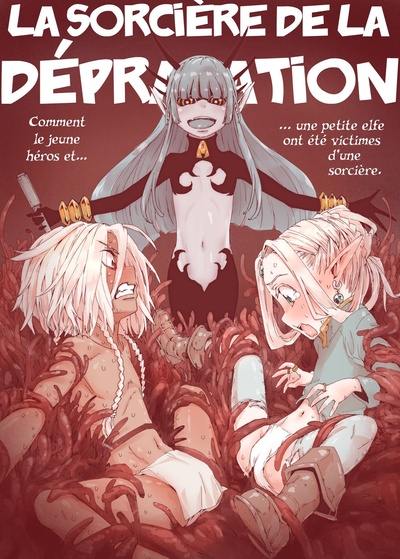 Daraku no Majo Shounen Yuusha to Tsurupeta Elf wa Ika ni Shite Majo ni Yabureta ka | La Sorcière de la Dépravation page 1 full