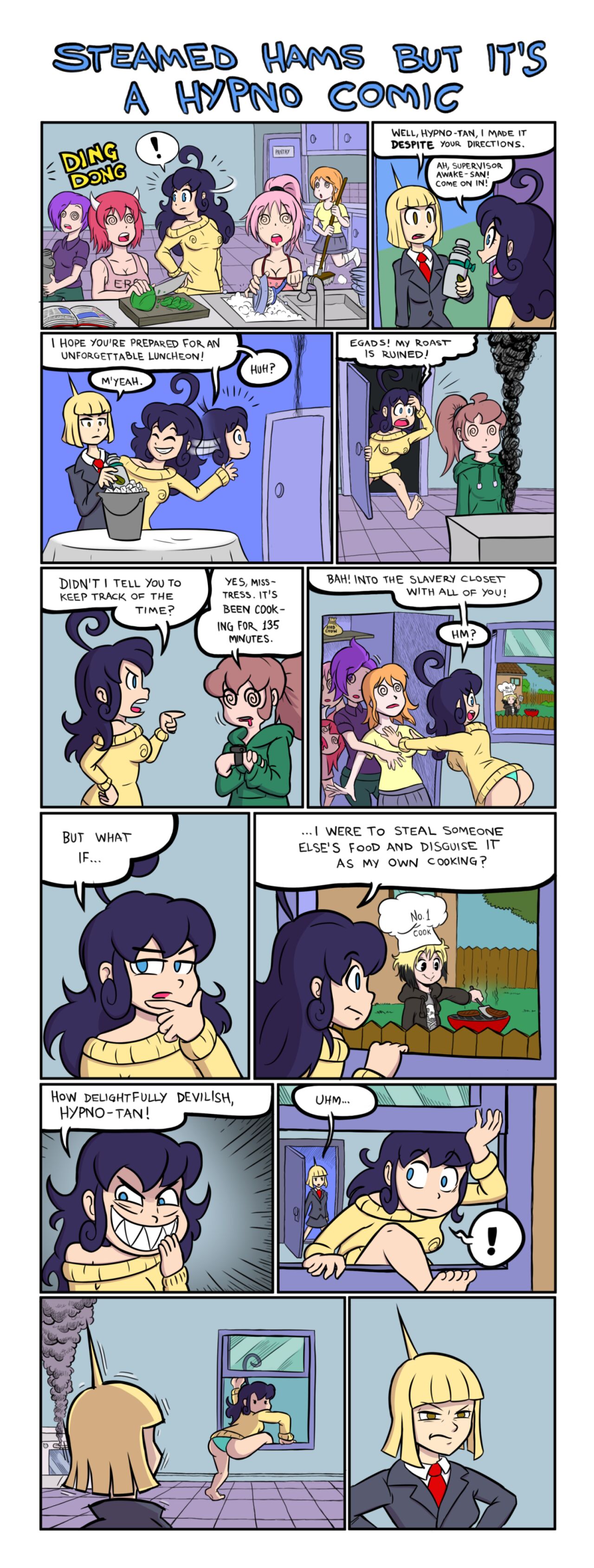 Steamed Hams but it's a Hypno Comic page 1 full