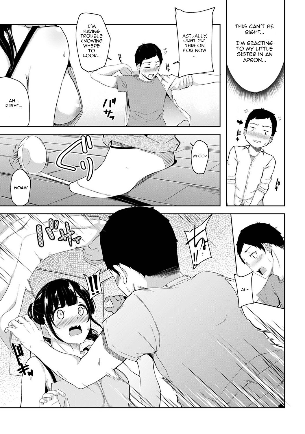 Asa Okitara Imouto ga Hadaka Apron Sugata datta node Hamete Mita | I Woke Up to my Naked Apron Sister and Tried Fucking Her Ch. 1-10 page 6 full