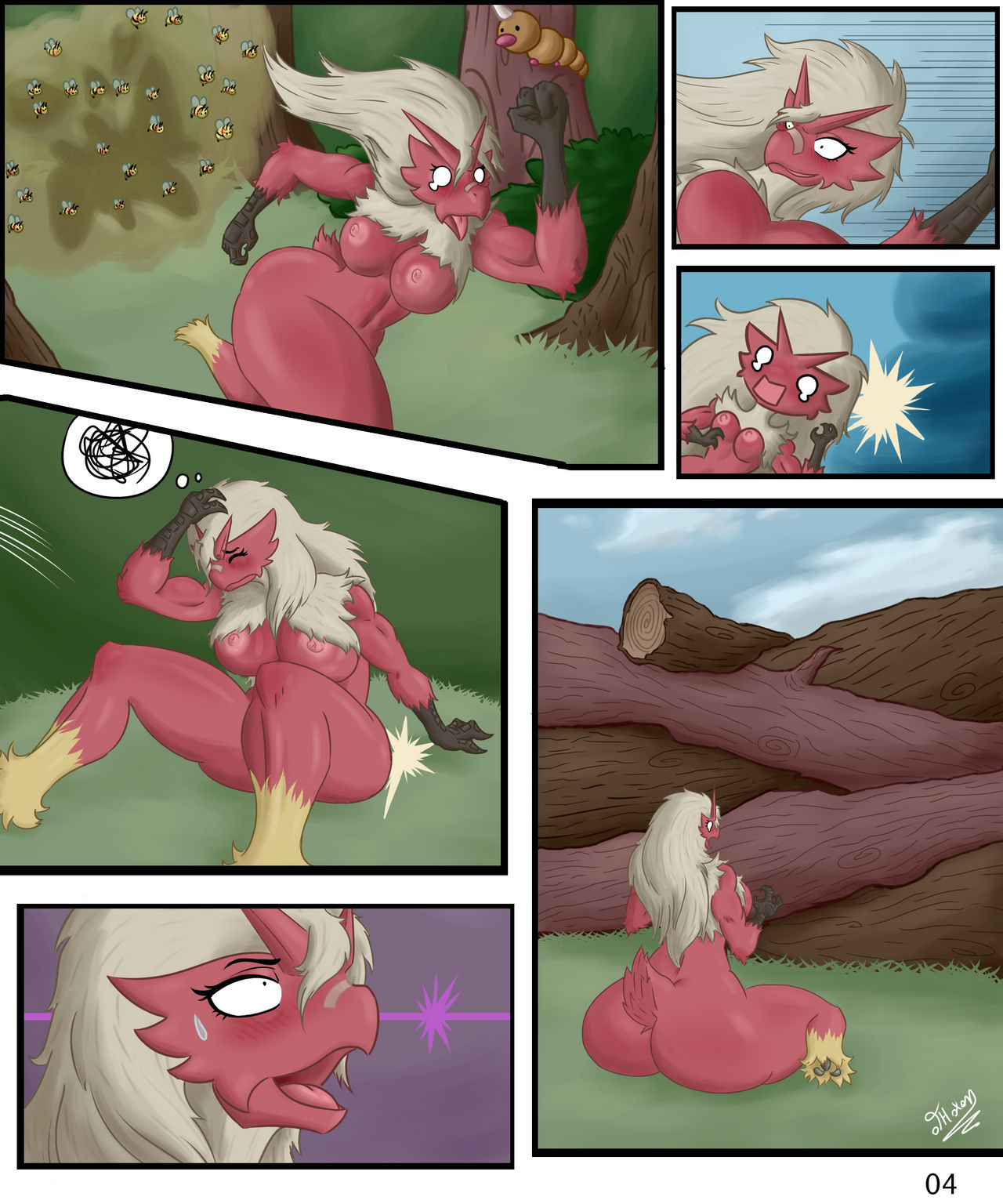 Blaziken attacked by angry bees page 4 full